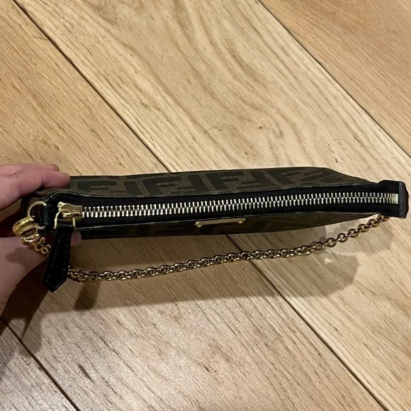 Authentic Fendi Small Leather Pouch Bag - Picture 6 of 10